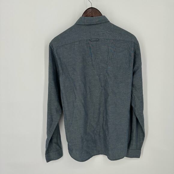 Burberry Brit Shirt Mens Small Blue Chambray Button Up Casual Shirt Designer - Picture 5 of 11